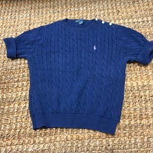 ralph lauren womens xl navy sweater